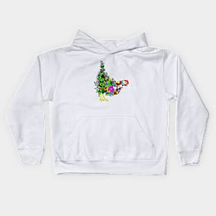 Flower Chicken Kids Hoodie